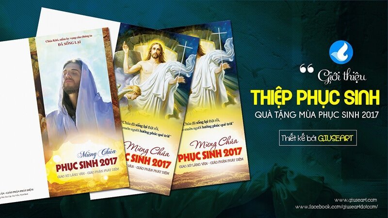 Giới thiệu mẫu Thiệp Mừng Chúa Phục sinh 2017