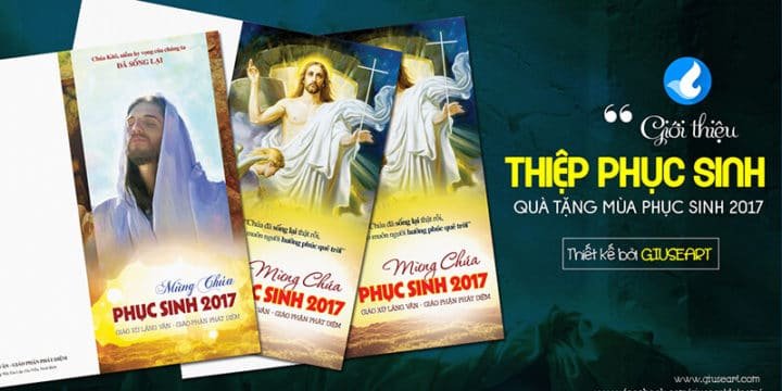 Giới thiệu mẫu Thiệp Mừng Chúa Phục sinh 2017
