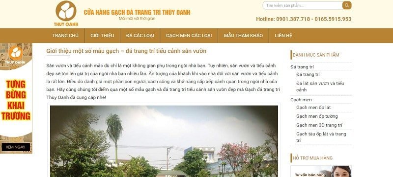 giao dien website trang bai viet