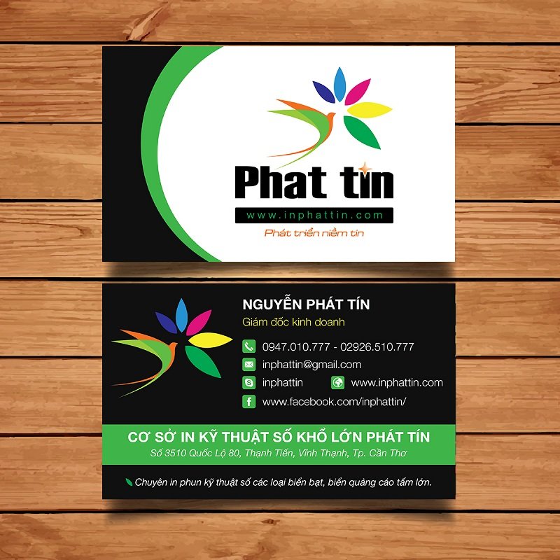 Namecard - Xưởng in phun khổ lớn Phát Tín 3