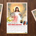 Thiết kế Lịch năm mới 2018 - Lòng thương xót Chúa 5
