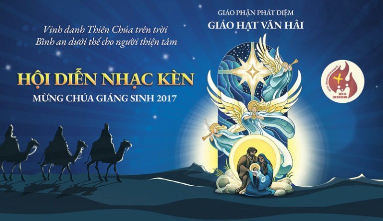 Phông sân khấu Hội diễn Nhạc kèn mừng Chúa Giáng Sinh 2017