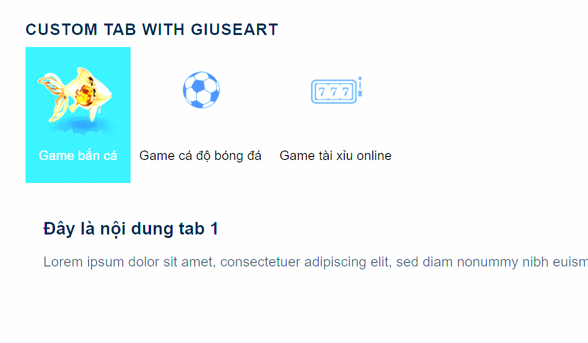 GiuseArt.com - Thêm icon image cho tiêu đề tab trong theme flatsome