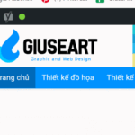 Giuseart.com - Tạo vệt sáng lướt qua logo website