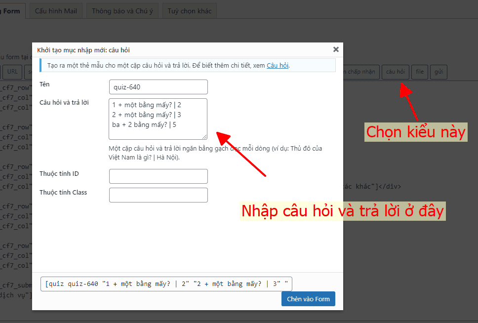 Chặn spam contact form