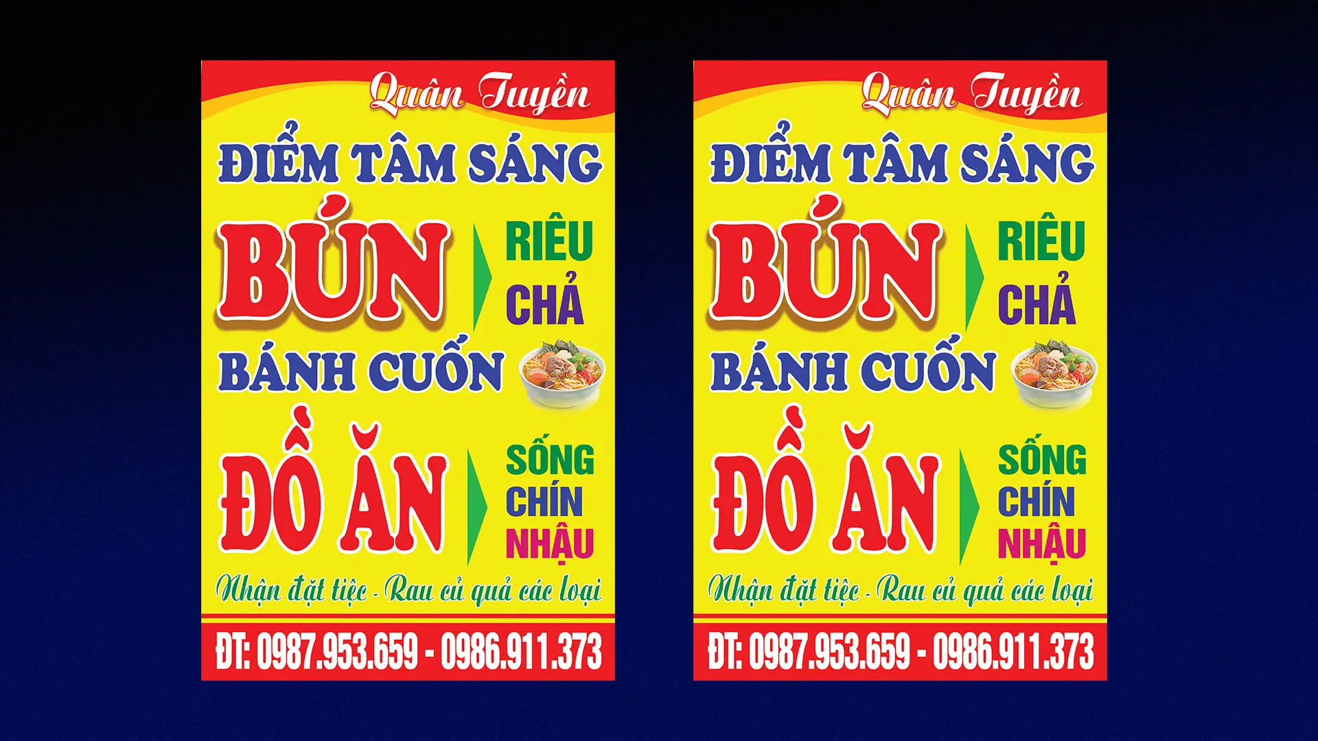 Giuseart.com - Biển quảng cáo quán ăn sáng