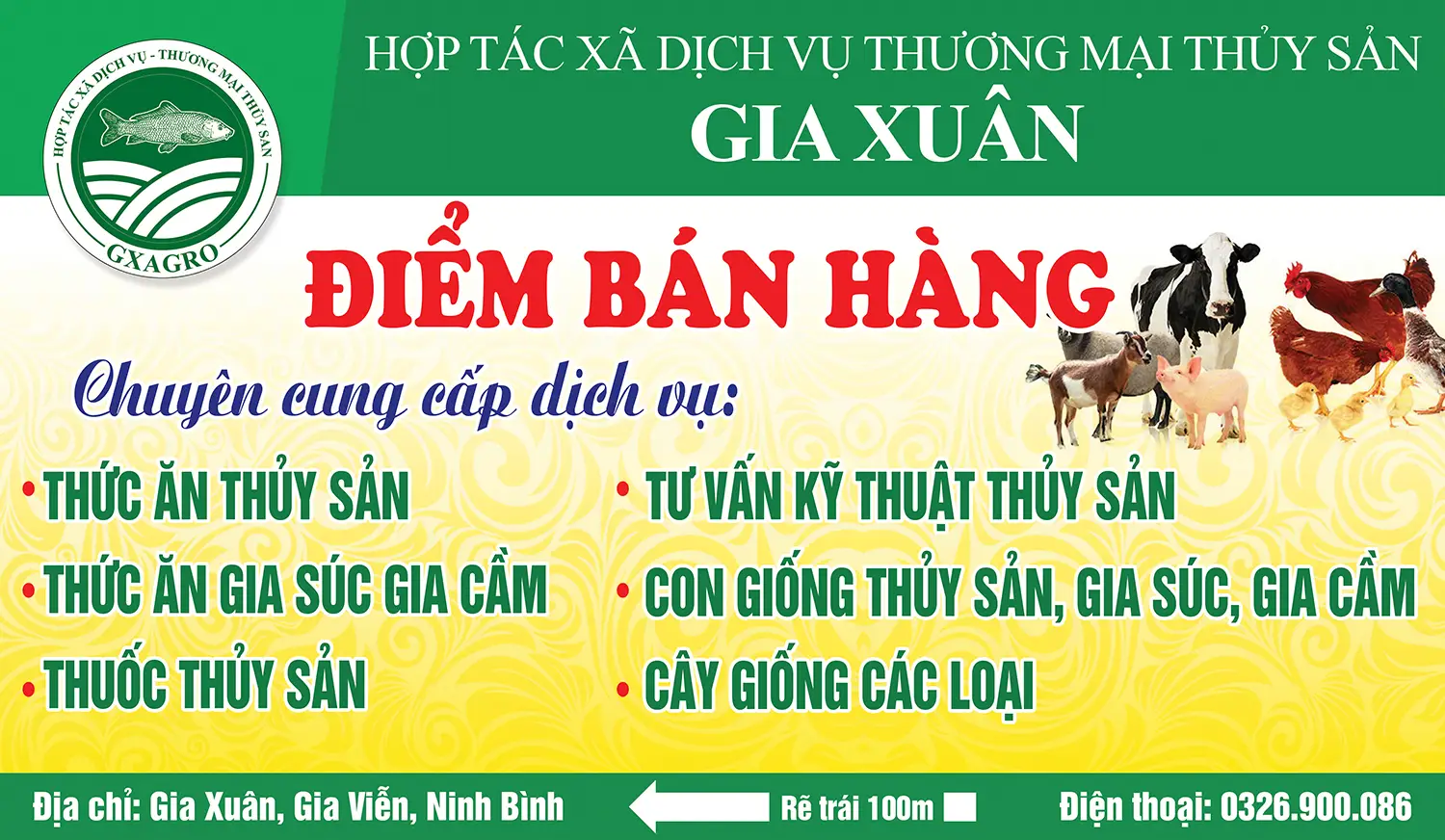 Giuseart.com - biển quảng cáo thức ăn gia súc gia cầm