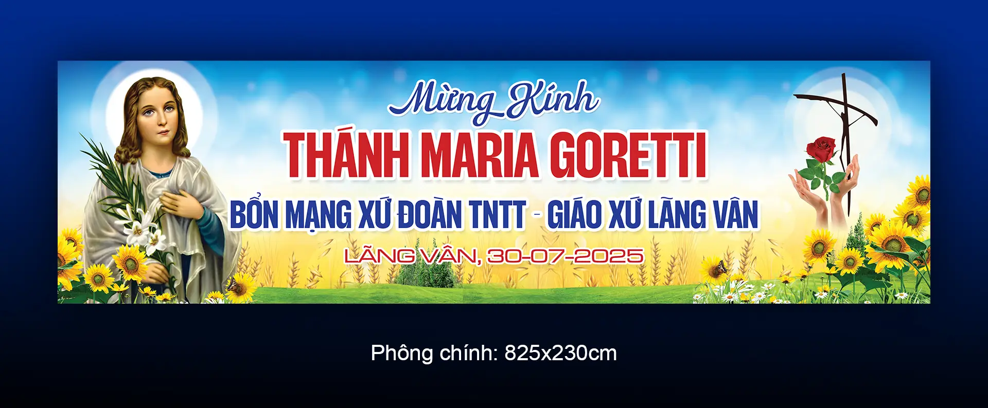 Giuseart.com - Phông sân khấu bổn mạng Thánh Maria Goretti