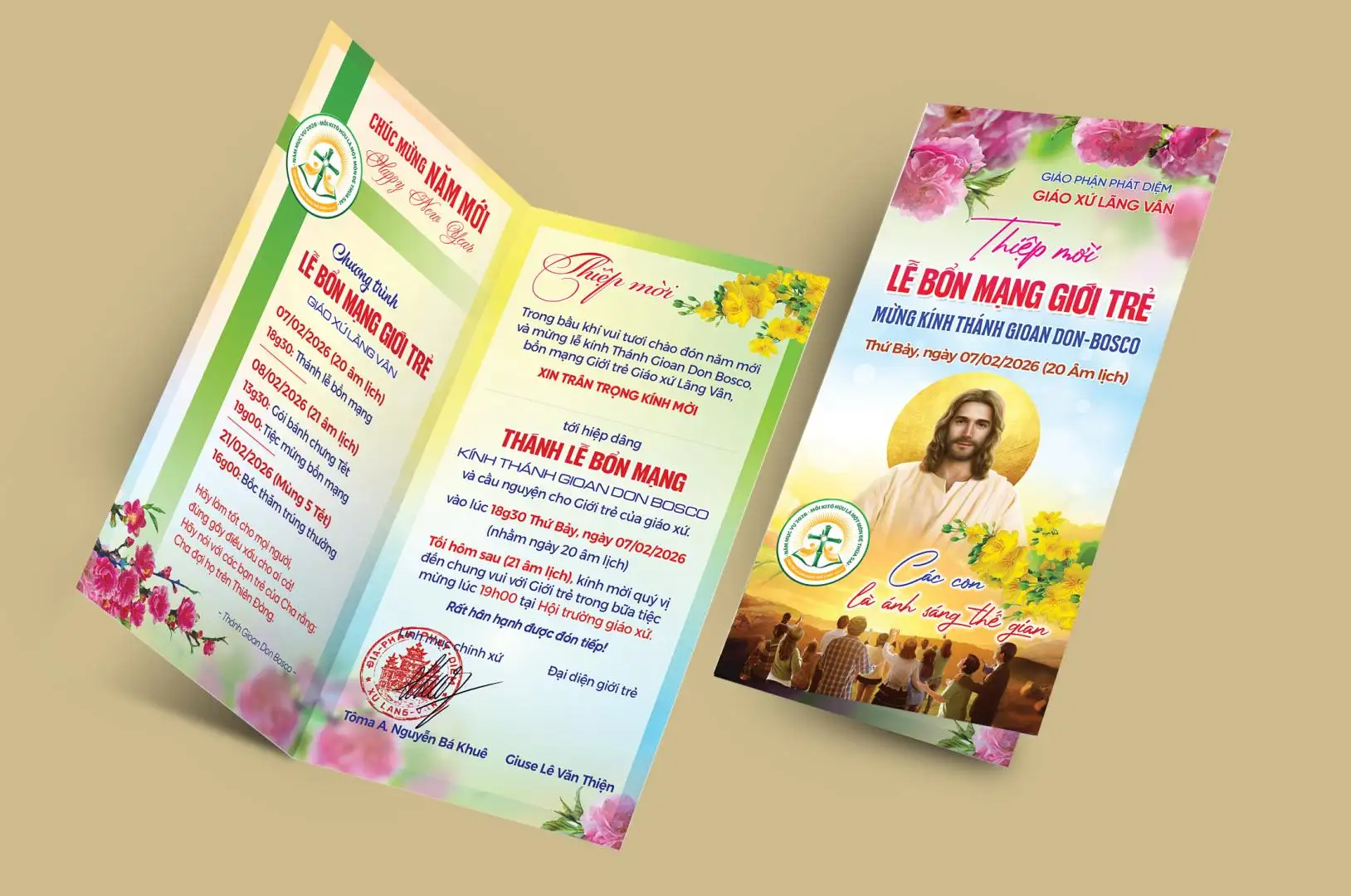 Giuseart.com - Thiệp mời bổn mạng giới trẻ Lãng Vân