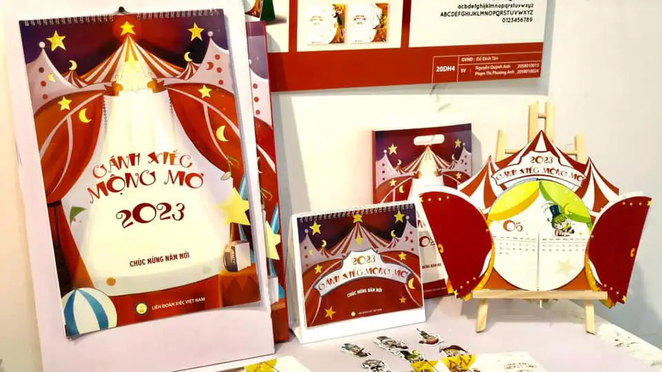 Thiết kế lịch tết