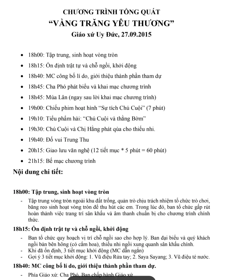 Giuseart.com - Chương trình tổng quát trung thu