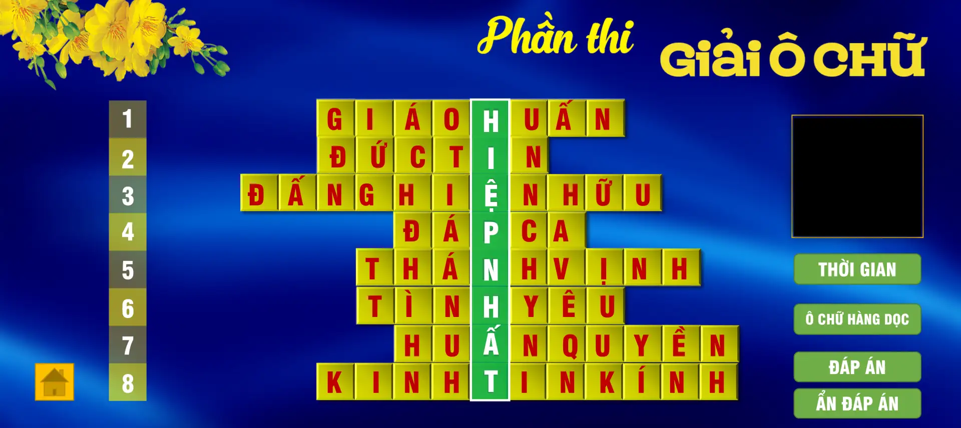 Gameshow giải ô chữ Giáo lý & Kinh Thánh
