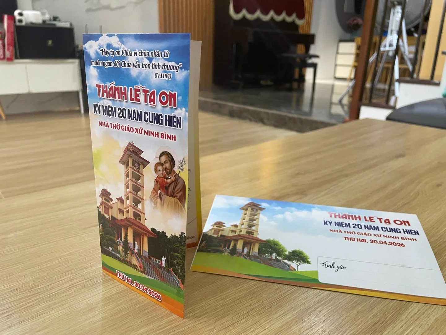 Giuseart.com - Thiệp mời cung hiến nhà thờ