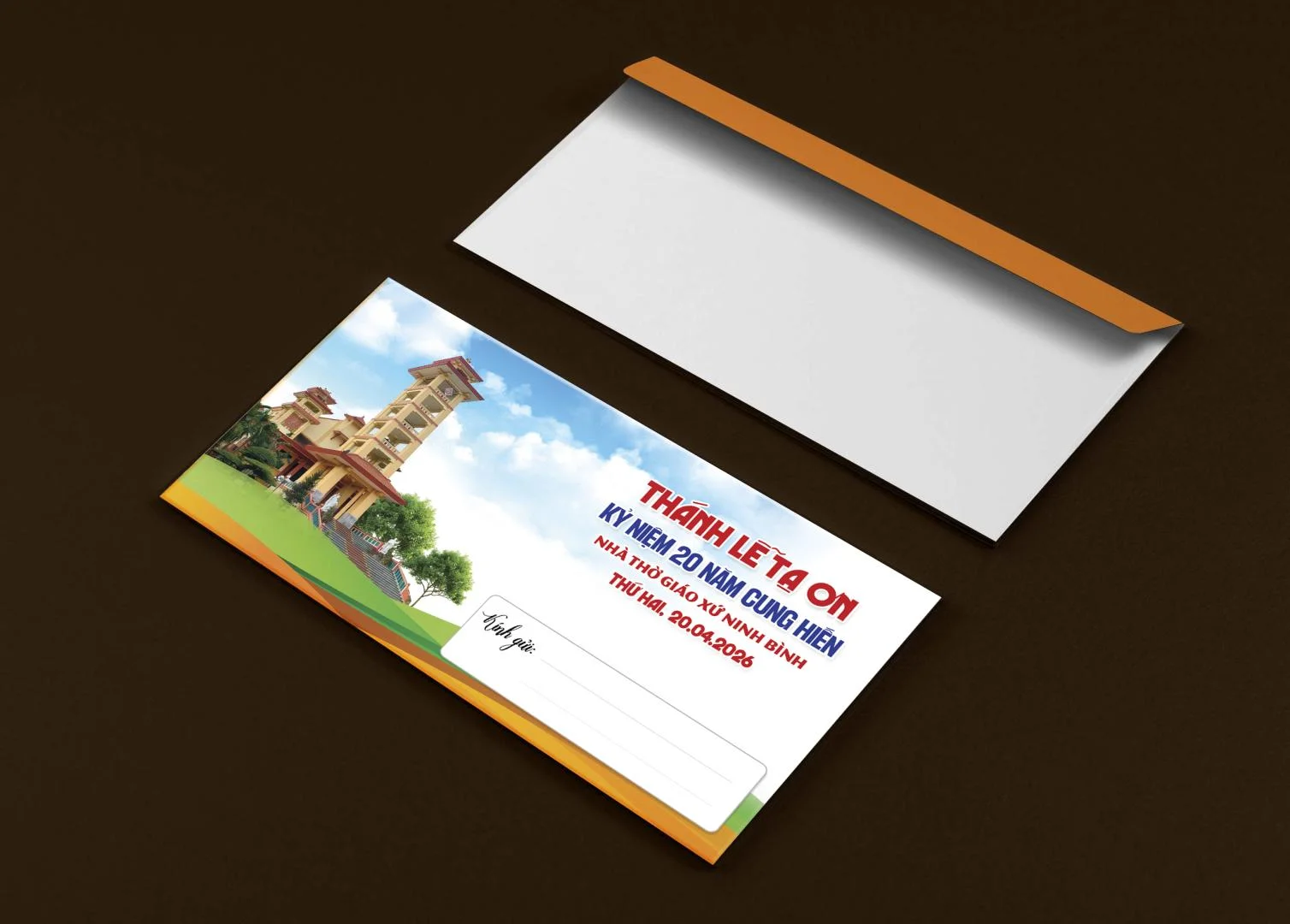 Giuseart.com - Phong bì thư kỷ niệm cung hiến nhà thờ