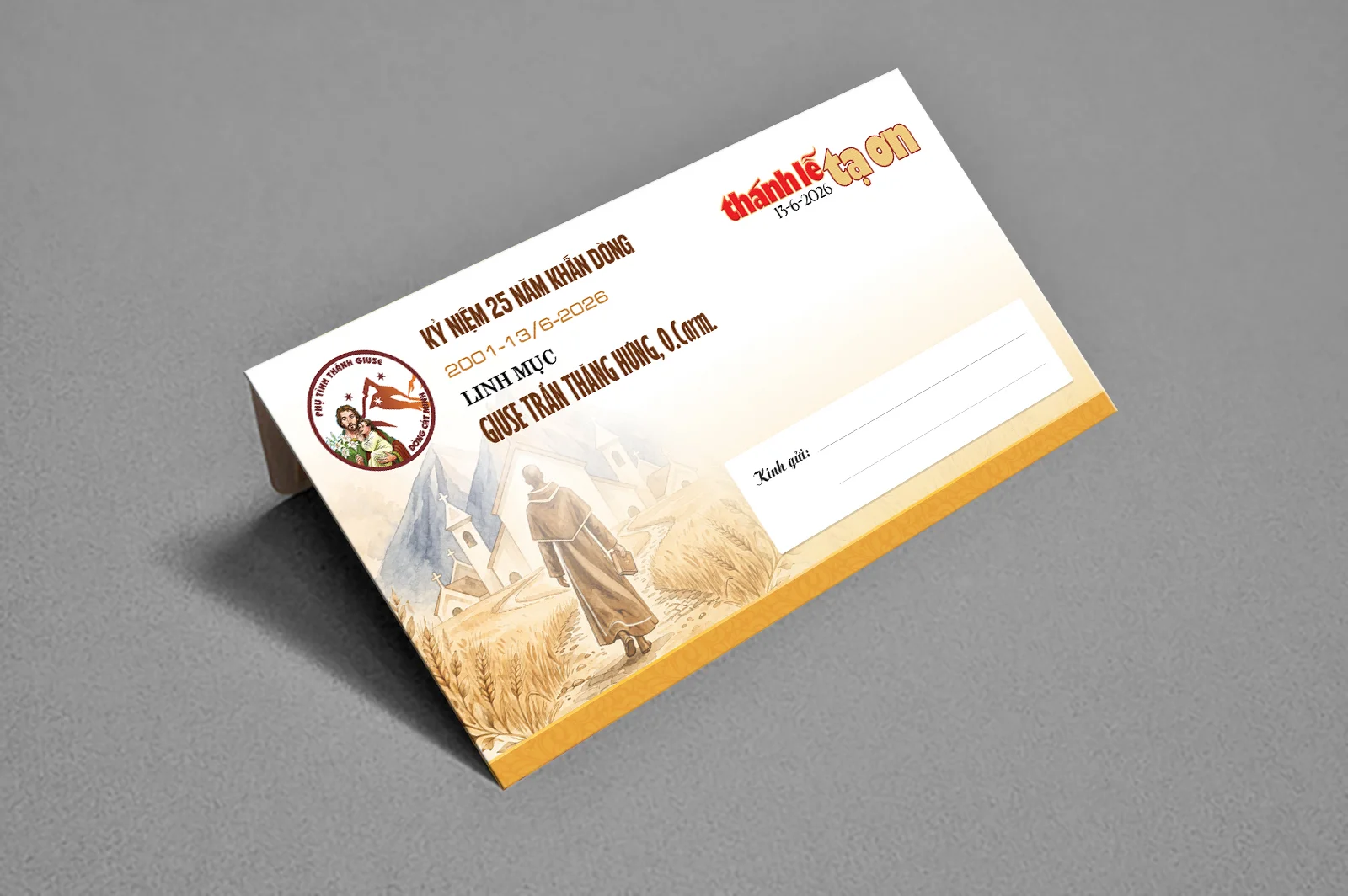 Giuseart.com - Thiệp mời kỷ niệm 25 năm khấn dòng
