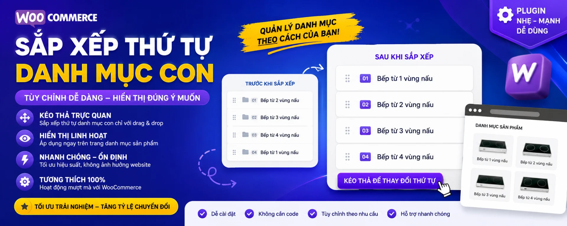 Giuseart.com - Sắp xếp danh mục con