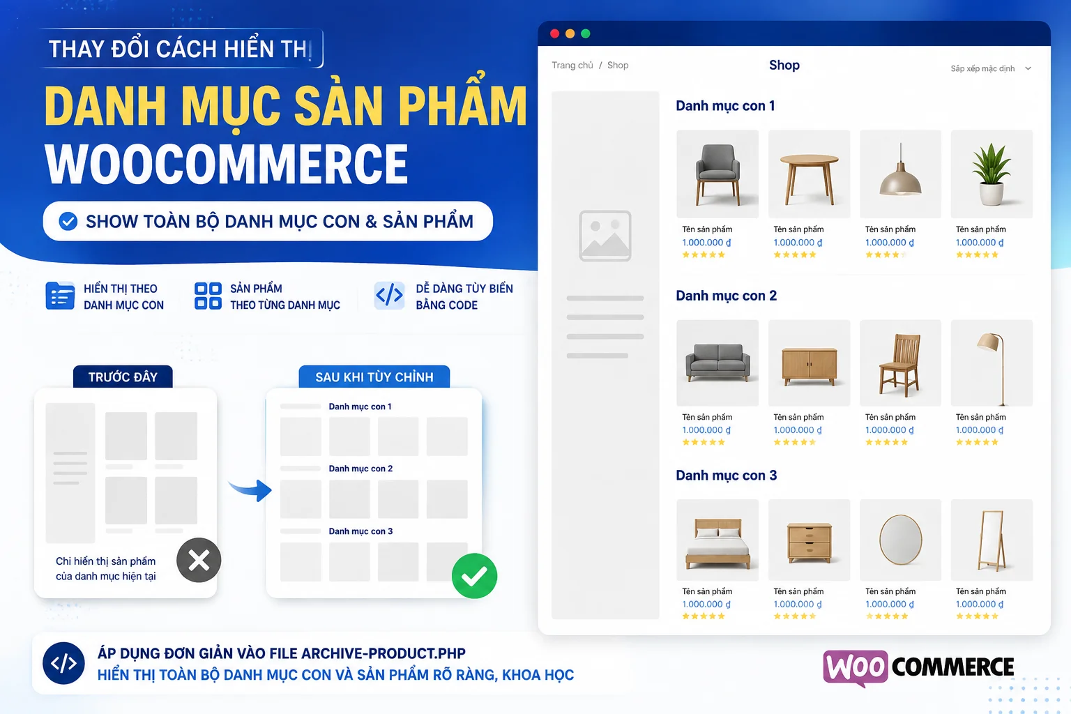 thay doi hien thi danh mục san pham